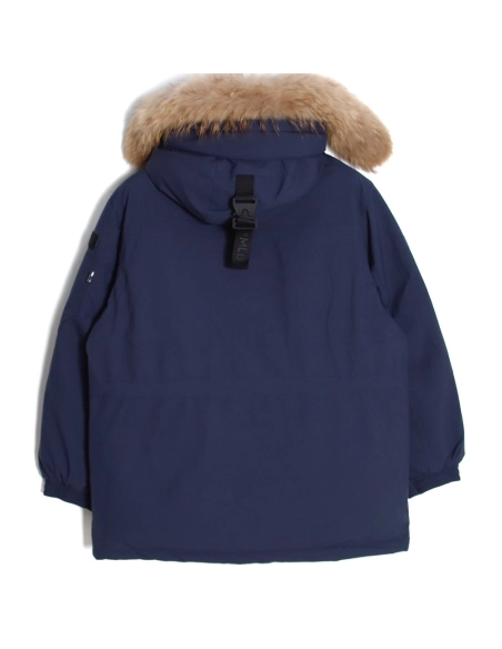 MLB embroidered logo fur collar hooded down jacket,MLB Jacket,Jacket,APPAREL