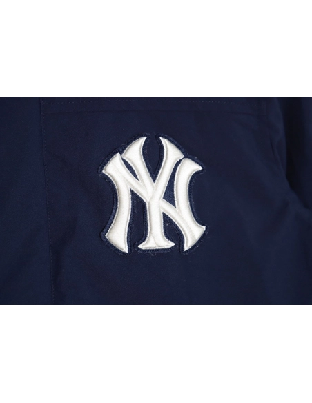MLB embroidered logo fur collar hooded down jacket,MLB Jacket,Jacket,APPAREL