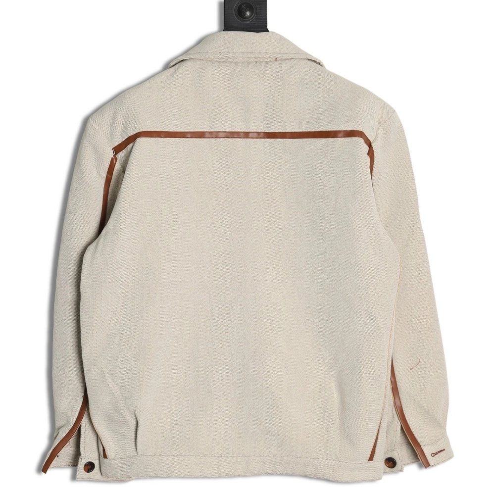 Miu Miu canvas panelled double zip jacket,buy cheap,low price and discount Miu Miu