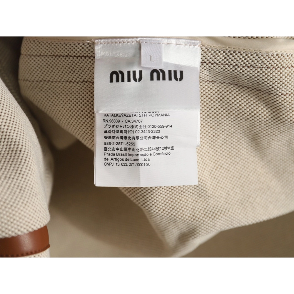 Miu Miu canvas panelled double zip jacket,buy cheap,low price and discount Miu Miu