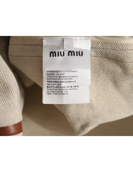 Miu Miu canvas panelled double zip jacket,buy cheap,low price and discount Miu Miu