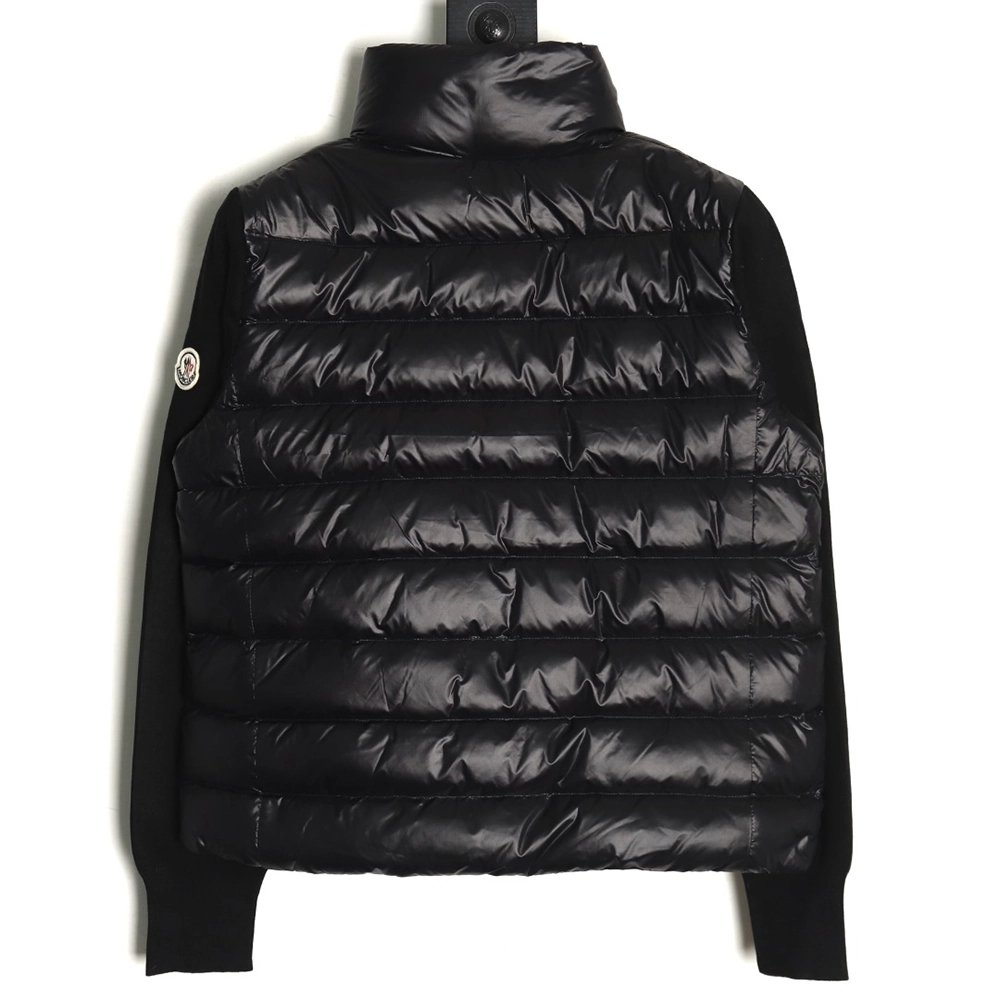 Moncler knitted stitching stand collar thin down jacket,buy cheap,low price and discount Moncler