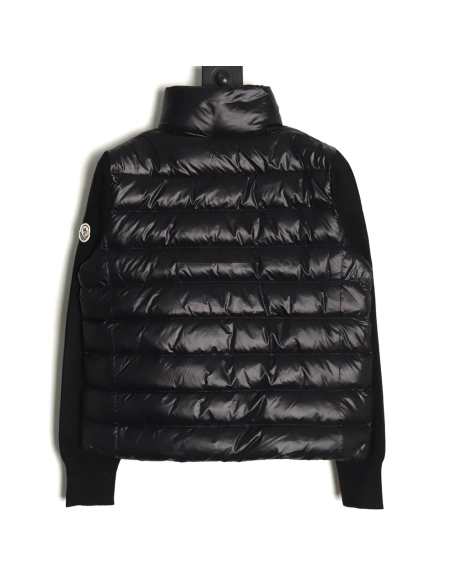 Moncler knitted stitching stand collar thin down jacket,buy cheap,low price and discount Moncler