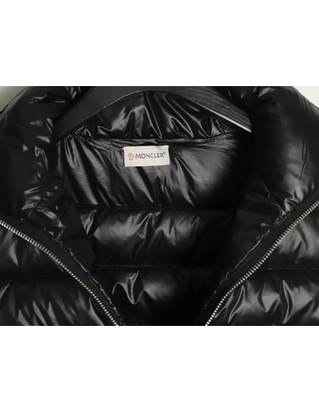 Moncler knitted stitching stand collar thin down jacket,buy cheap,low price and discount Moncler