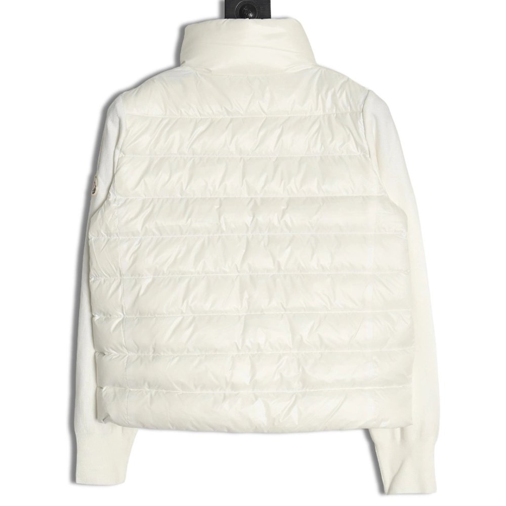 Moncler knitted stitching stand collar thin down jacket,buy cheap,low price and discount Moncler