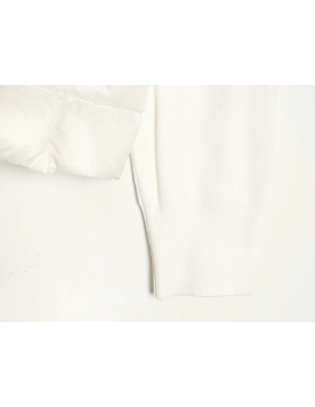 Moncler knitted stitching stand collar thin down jacket,buy cheap,low price and discount Moncler