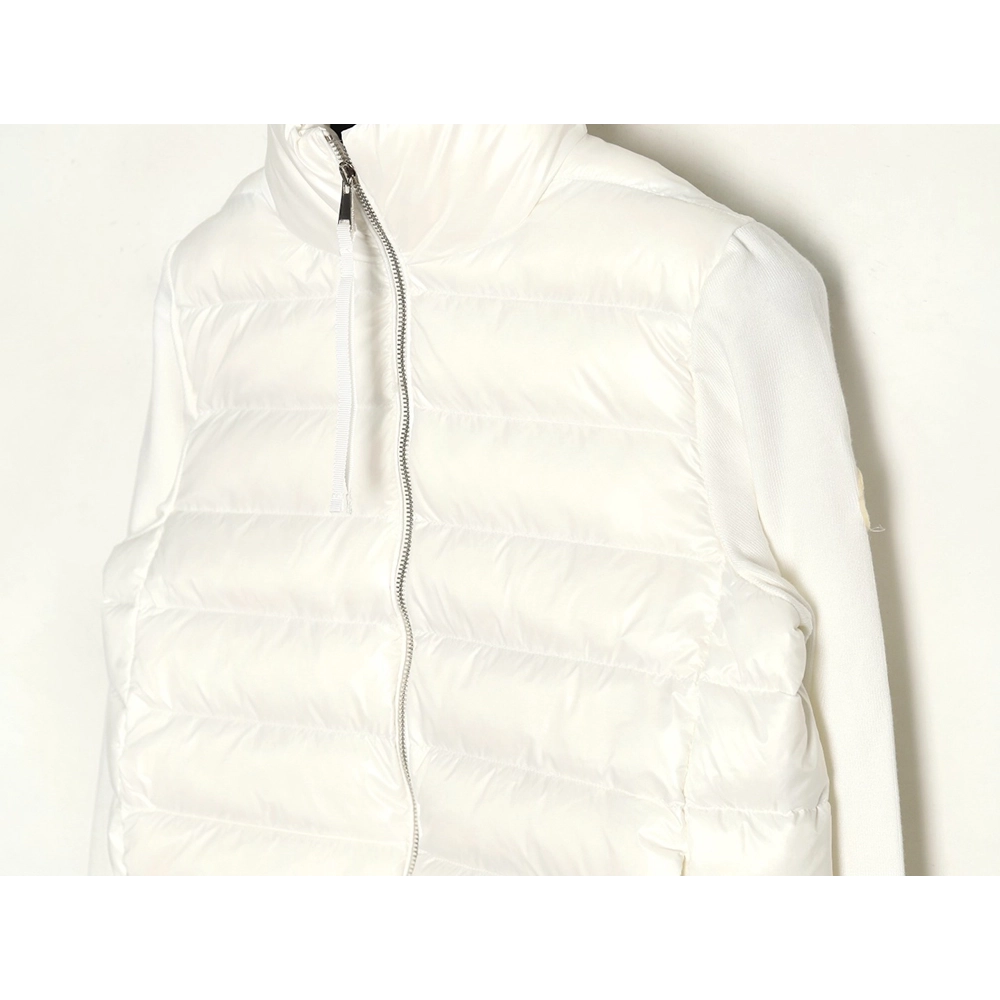 Moncler knitted stitching stand collar thin down jacket,buy cheap,low price and discount Moncler