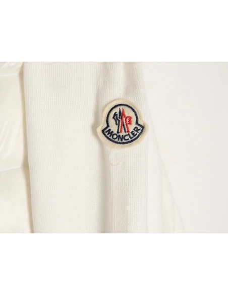 Moncler knitted stitching stand collar thin down jacket,buy cheap,low price and discount Moncler