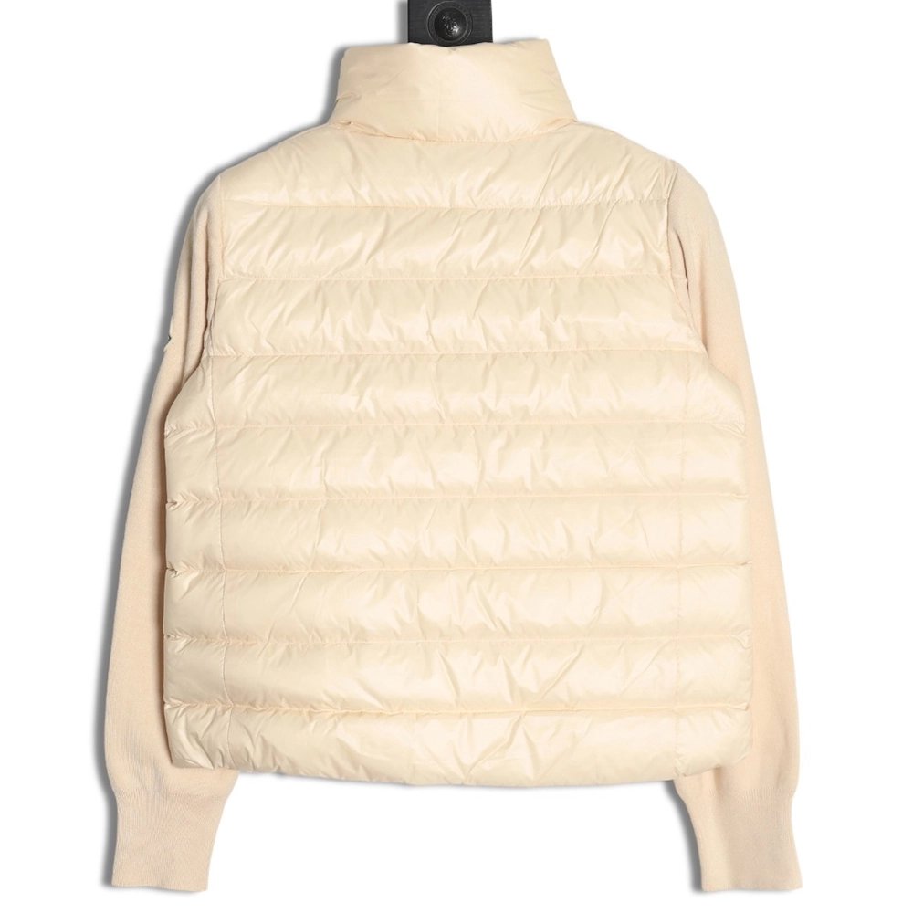 Moncler knitted stitching stand collar thin down jacket,buy cheap,low price and discount Moncler