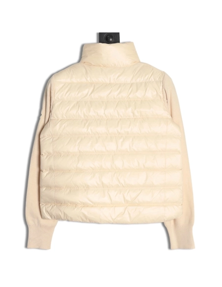 Moncler knitted stitching stand collar thin down jacket,buy cheap,low price and discount Moncler