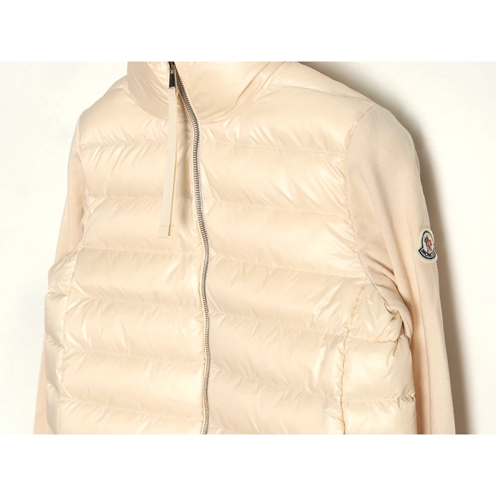 Moncler knitted stitching stand collar thin down jacket,buy cheap,low price and discount Moncler