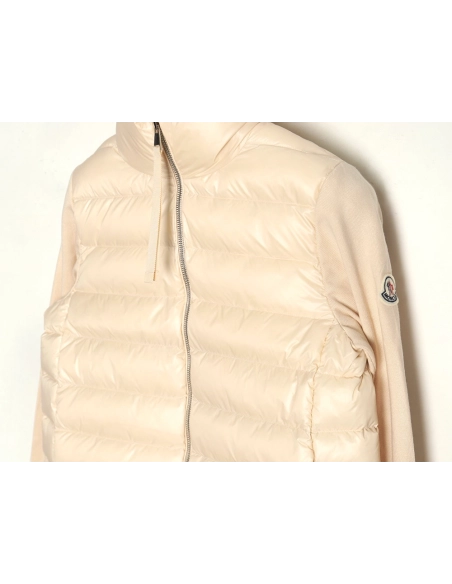 Moncler knitted stitching stand collar thin down jacket,buy cheap,low price and discount Moncler