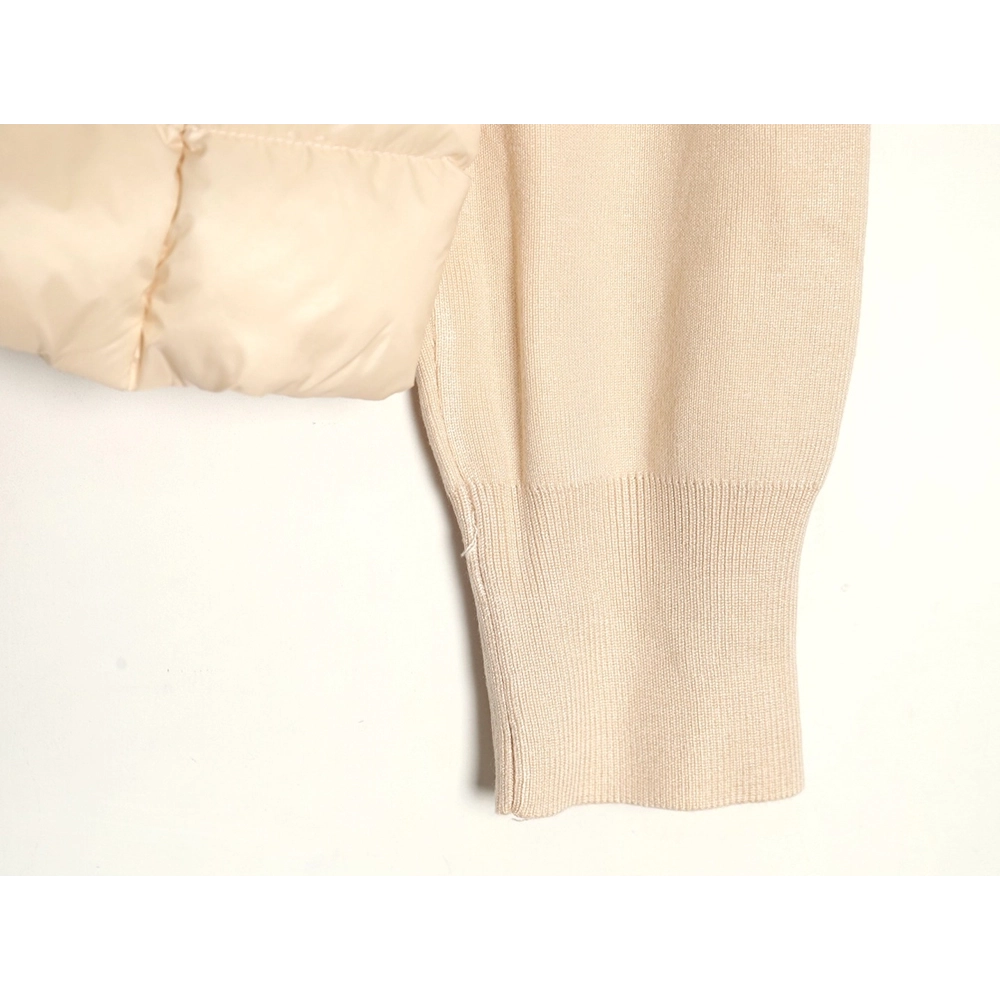 Moncler knitted stitching stand collar thin down jacket,buy cheap,low price and discount Moncler