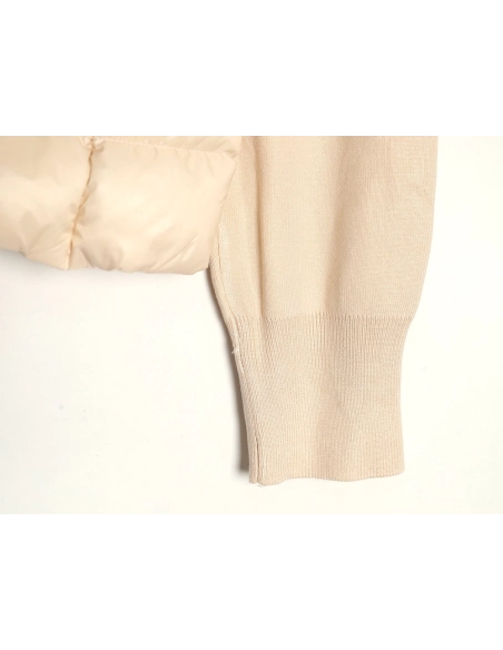 Moncler knitted stitching stand collar thin down jacket,buy cheap,low price and discount Moncler