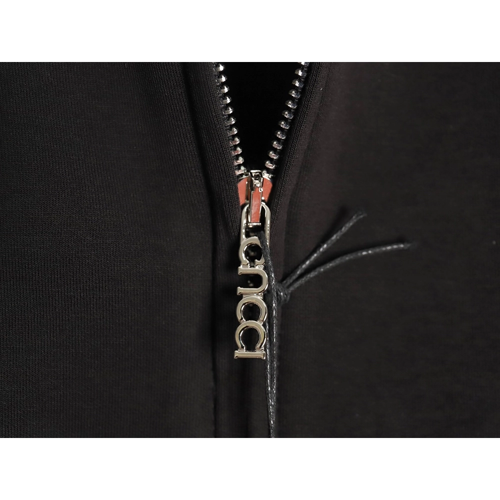 Gucci small slogan embroidered space cotton zipup hoodie,buy cheap,low price and discount Gucci