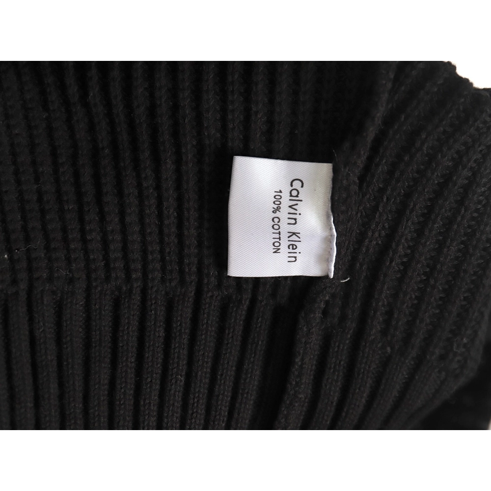 Calvin Klein small logo embroidery knitted zipup jacket,buy cheap,low price and discount Calvin Klein