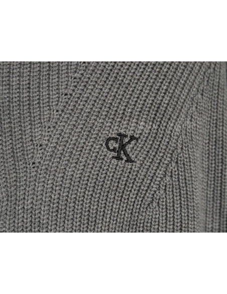 Calvin Klein small logo embroidery knitted zipup jacket,buy cheap,low price and discount Calvin Klein