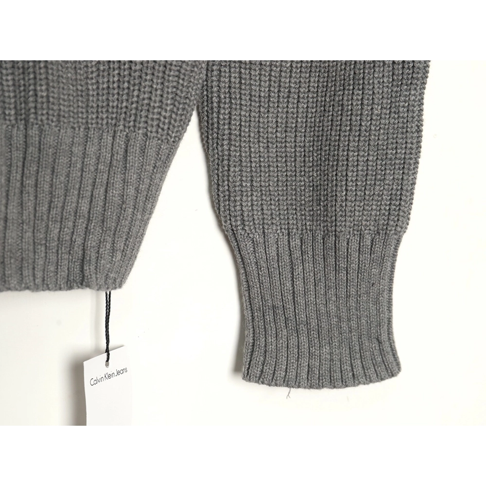 Calvin Klein small logo embroidery knitted zipup jacket,buy cheap,low price and discount Calvin Klein