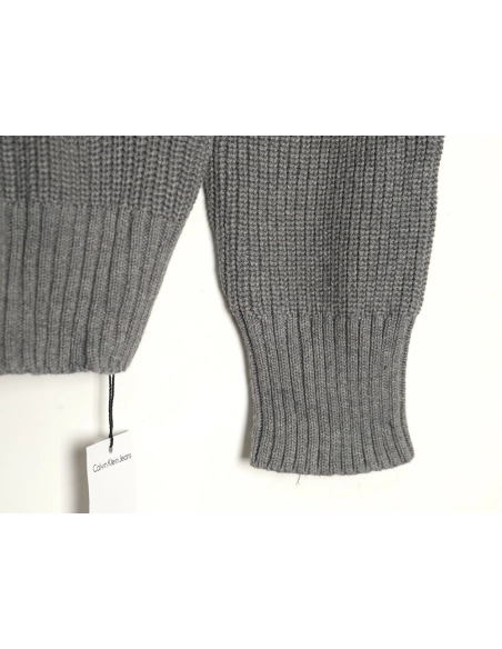 Calvin Klein small logo embroidery knitted zipup jacket,buy cheap,low price and discount Calvin Klein