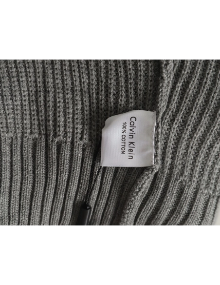 Calvin Klein small logo embroidery knitted zipup jacket,buy cheap,low price and discount Calvin Klein