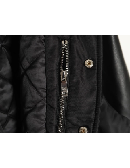 Prada removable hood regenerated nylon bomber jacket,buy cheap,low price and discount Prada
