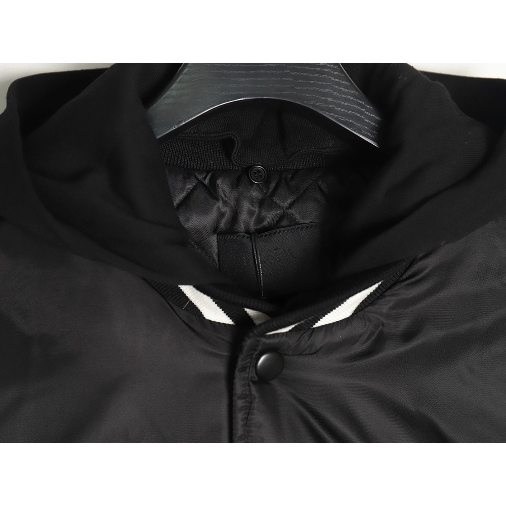 Prada removable hood regenerated nylon bomber jacket,buy cheap,low price and discount Prada