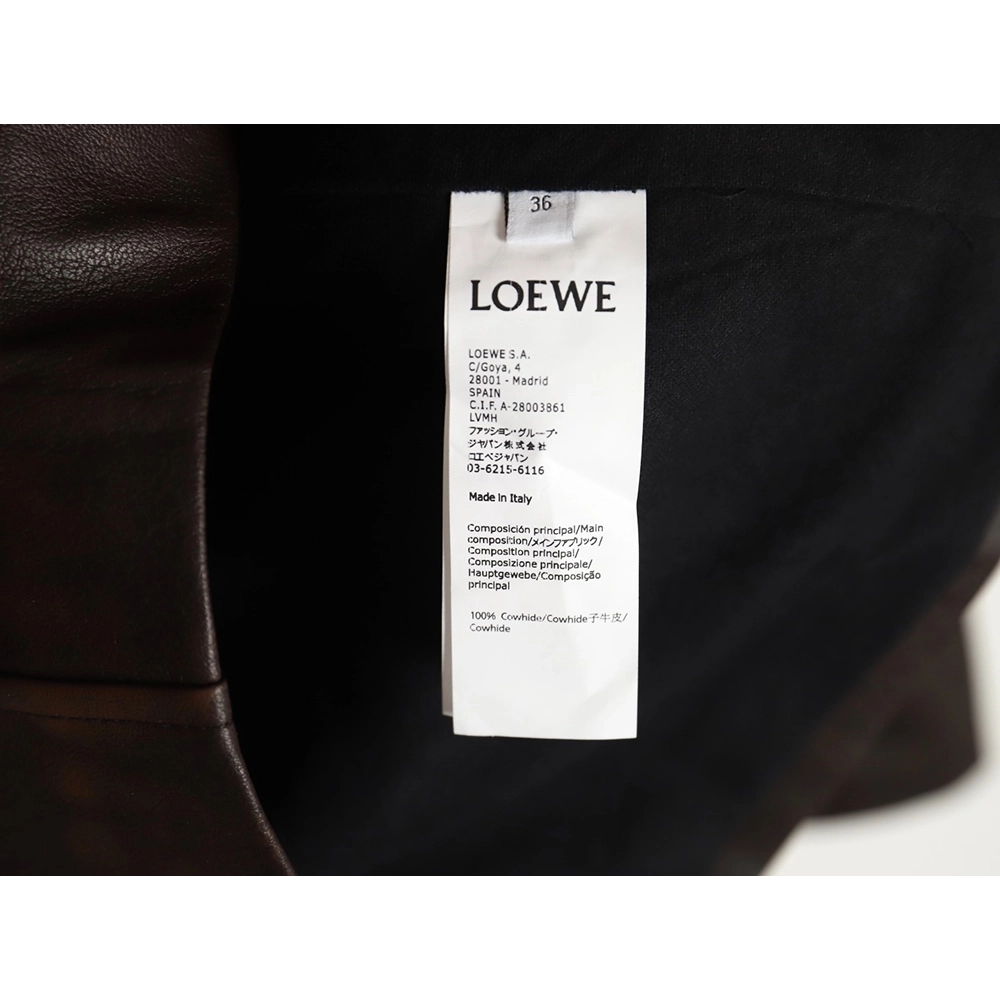 Loewe double pocket distressed leather jacket,buy cheap,low price and discount Loewe