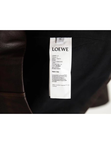 Loewe double pocket distressed leather jacket,buy cheap,low price and discount Loewe