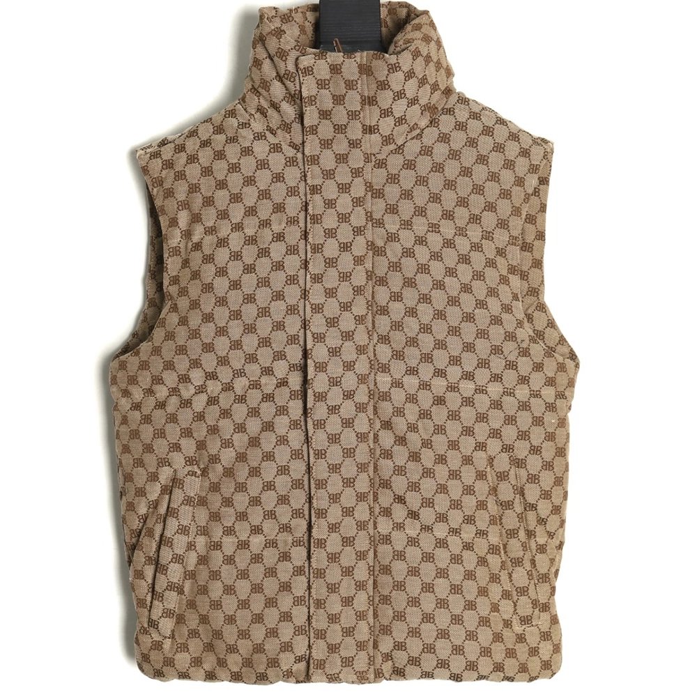 Balenciaga gucci joint vest down jacket,buy cheap,low price and discount Gucci