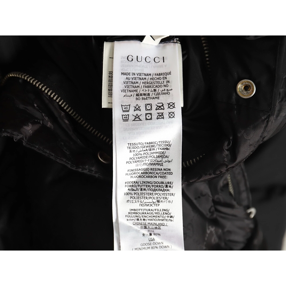 Gucci reflective G jacquard striped down jacket,buy cheap,low price and discount Gucci