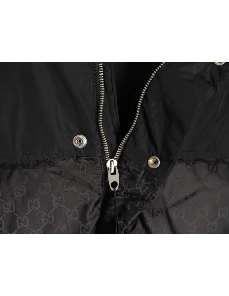 Gucci reflective G jacquard striped down jacket,buy cheap,low price and discount Gucci