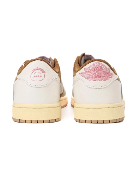 Travis Scott x Air Jordan 1 Low OG Sail Shy Pink DM7866-106,AIR JORDAN 1 LOW,Air Jordan