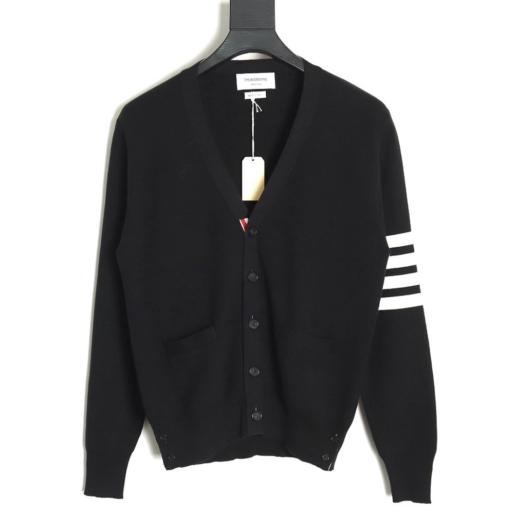 Thom Browne Classic FourBar FiveButton Cardigan,buy cheap,low price and discount Thom Browne