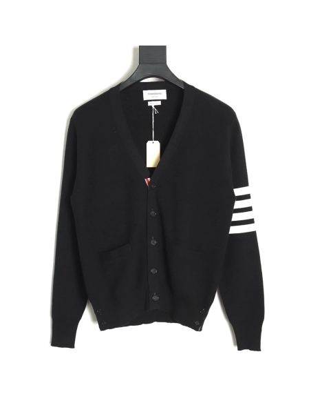 Thom Browne Classic FourBar FiveButton Cardigan,buy cheap,low price and discount Thom Browne