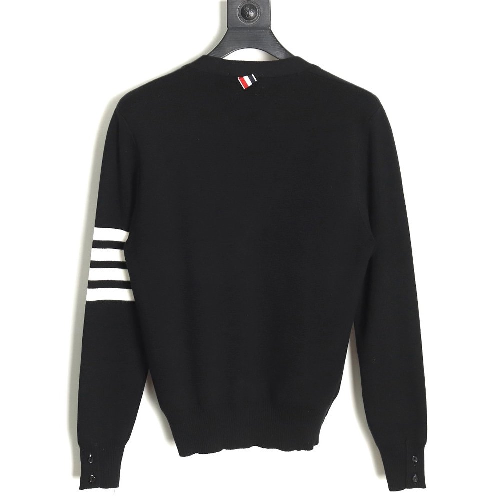 Thom Browne Classic FourBar FiveButton Cardigan,buy cheap,low price and discount Thom Browne