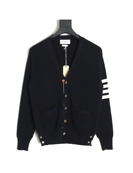 Thom Browne Classic FourBar FiveButton Cardigan,buy cheap,low price and discount Thom Browne