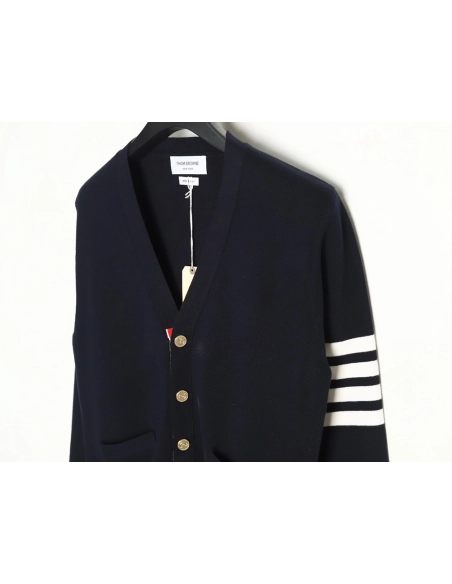Thom Browne Classic FourBar FiveButton Cardigan,buy cheap,low price and discount Thom Browne