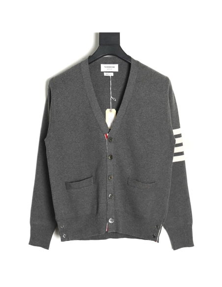 Thom Browne Classic FourBar FiveButton Cardigan,buy cheap,low price and discount Thom Browne