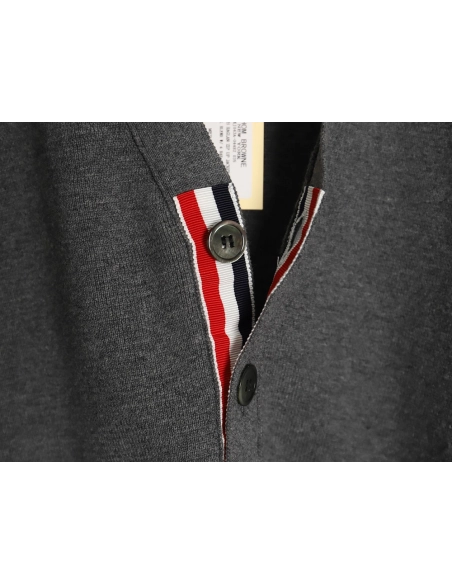 Thom Browne Classic FourBar FiveButton Cardigan,buy cheap,low price and discount Thom Browne