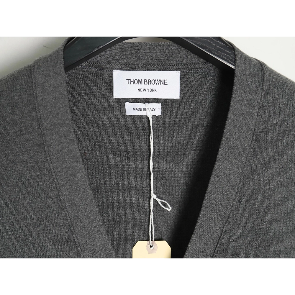 Thom Browne Classic FourBar FiveButton Cardigan,buy cheap,low price and discount Thom Browne