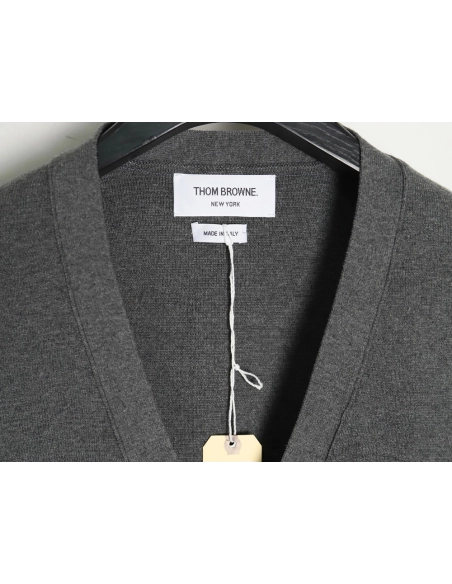 Thom Browne Classic FourBar FiveButton Cardigan,buy cheap,low price and discount Thom Browne