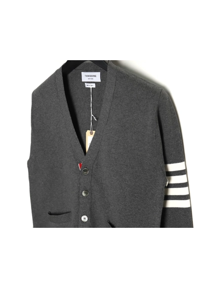 Thom Browne Classic FourBar FiveButton Cardigan,buy cheap,low price and discount Thom Browne