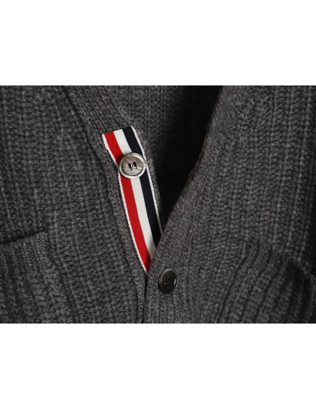 Thom Browne thickened ingot needle sweater cardigan,buy cheap,low price and discount Thom Browne