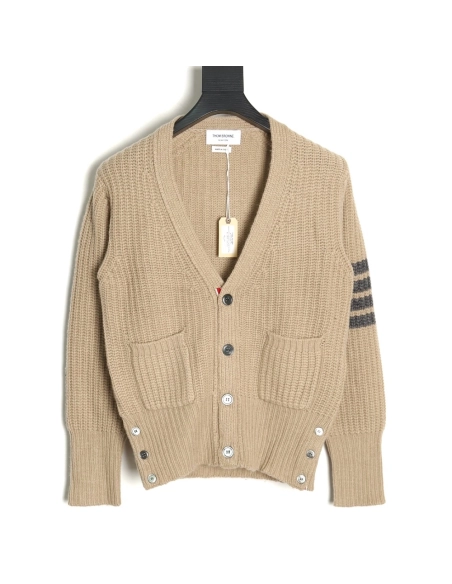 Thom Browne thickened ingot needle sweater cardigan,buy cheap,low price and discount Thom Browne