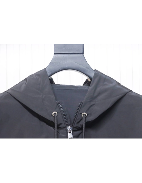 Moncler hat webbing hooded windbreaker jacket,Moncler