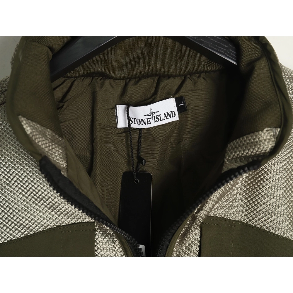 Stone Island metal nylon lightweight splicing down jacket TSK2,Stone Island