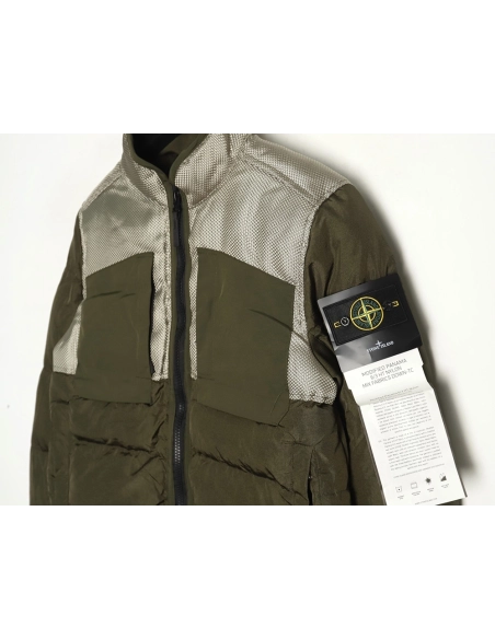 Stone Island metal nylon lightweight splicing down jacket TSK2,Stone Island