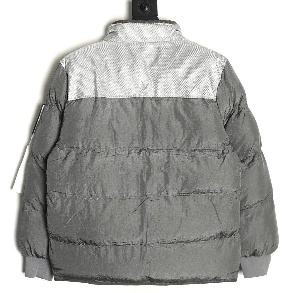 Stone Island metal nylon lightweight splicing down jacket TSK1,Stone Island