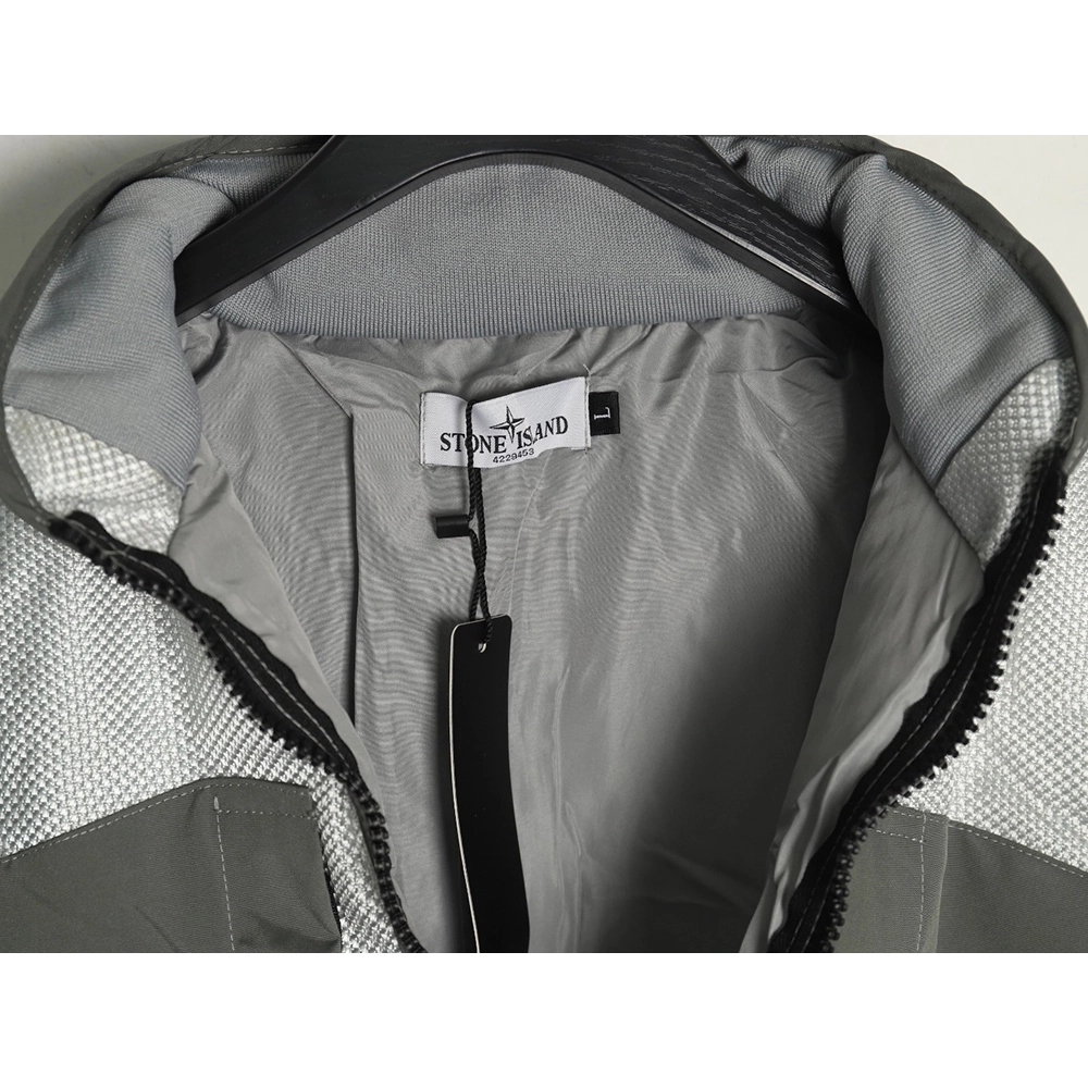 Stone Island metal nylon lightweight splicing down jacket TSK1,Stone Island