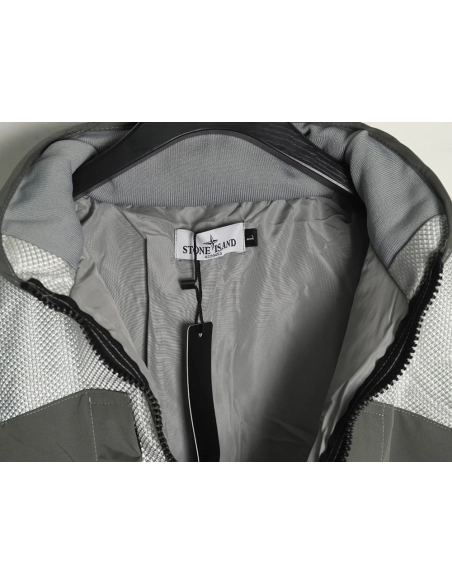 Stone Island metal nylon lightweight splicing down jacket TSK1,Stone Island